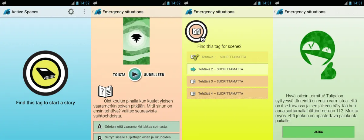 Active Spaces Android app