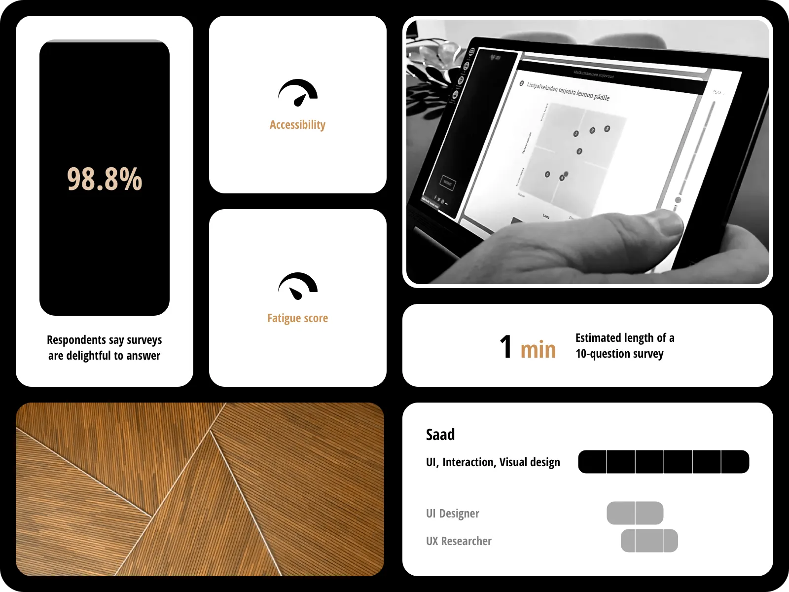 Key results from usability testing and customer satisfaction survey